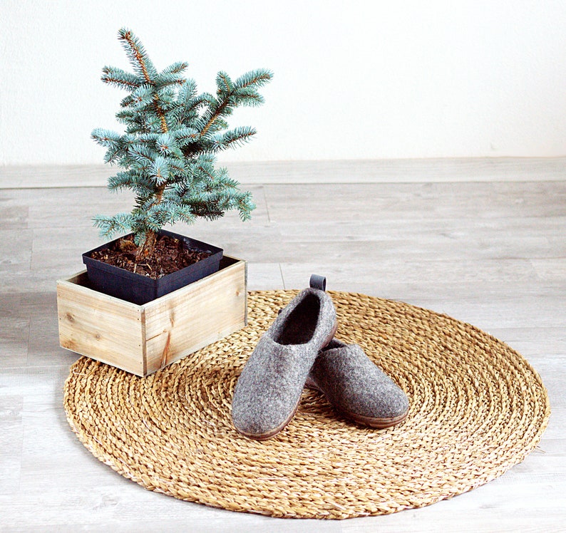 wool clogs with cork soles