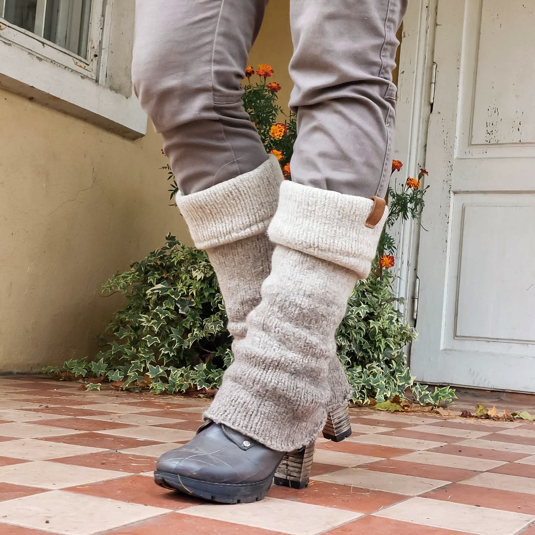 Invero, Scaldamuscoli in lana merino Bo, 100% lana, bacca, Taglia unica