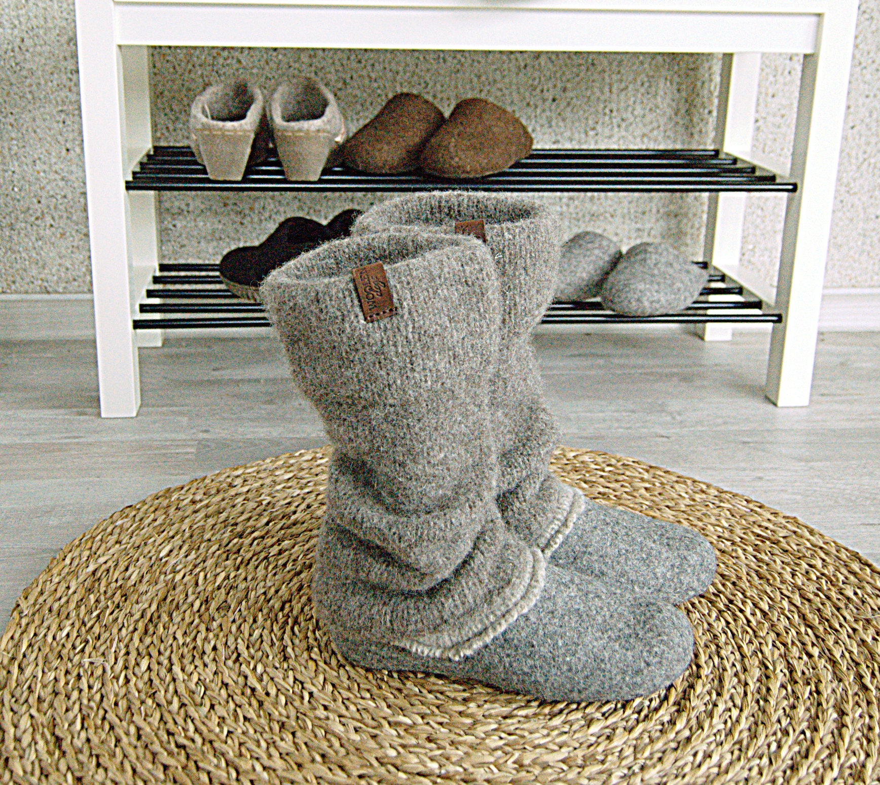 Adult's Extra Thick Legwarmers in Organic Wool [033] - £16.80