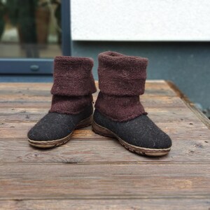 boiled wool house shoes