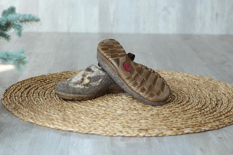 Felted outdoor footwear wild decor ethical shoes