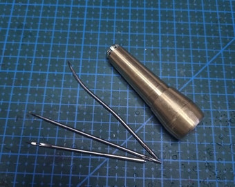 Stitching awl for shoes, leather of felted materials