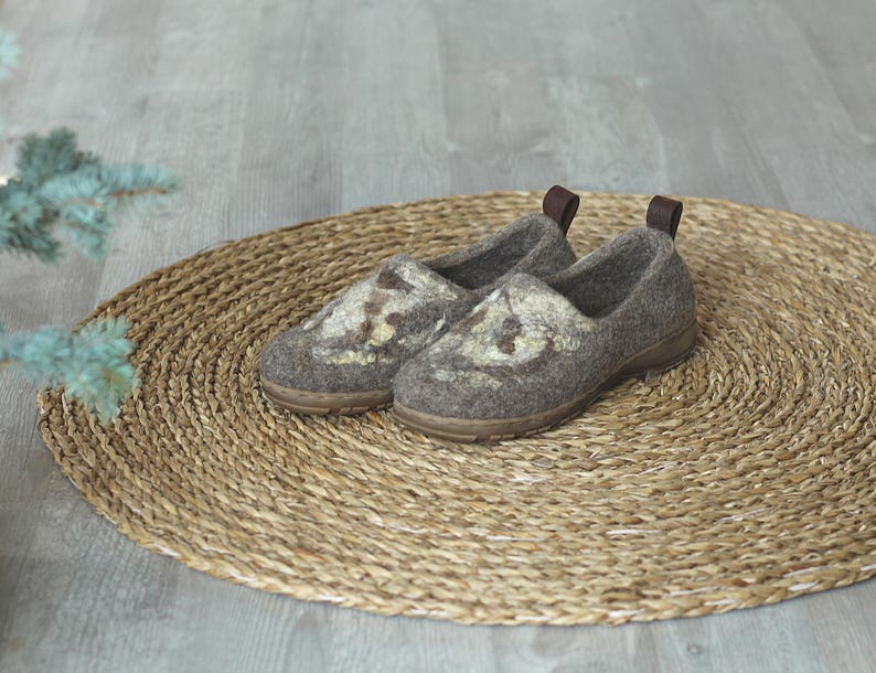 Felted outdoor footwear wild decor ethical shoes
