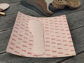 Insoles for shoe making, sole lining from Fintex cardboard, carton for shoe making product logo