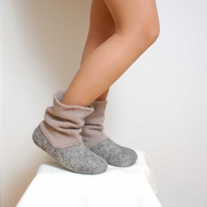 Chausson de bottes feutre sale