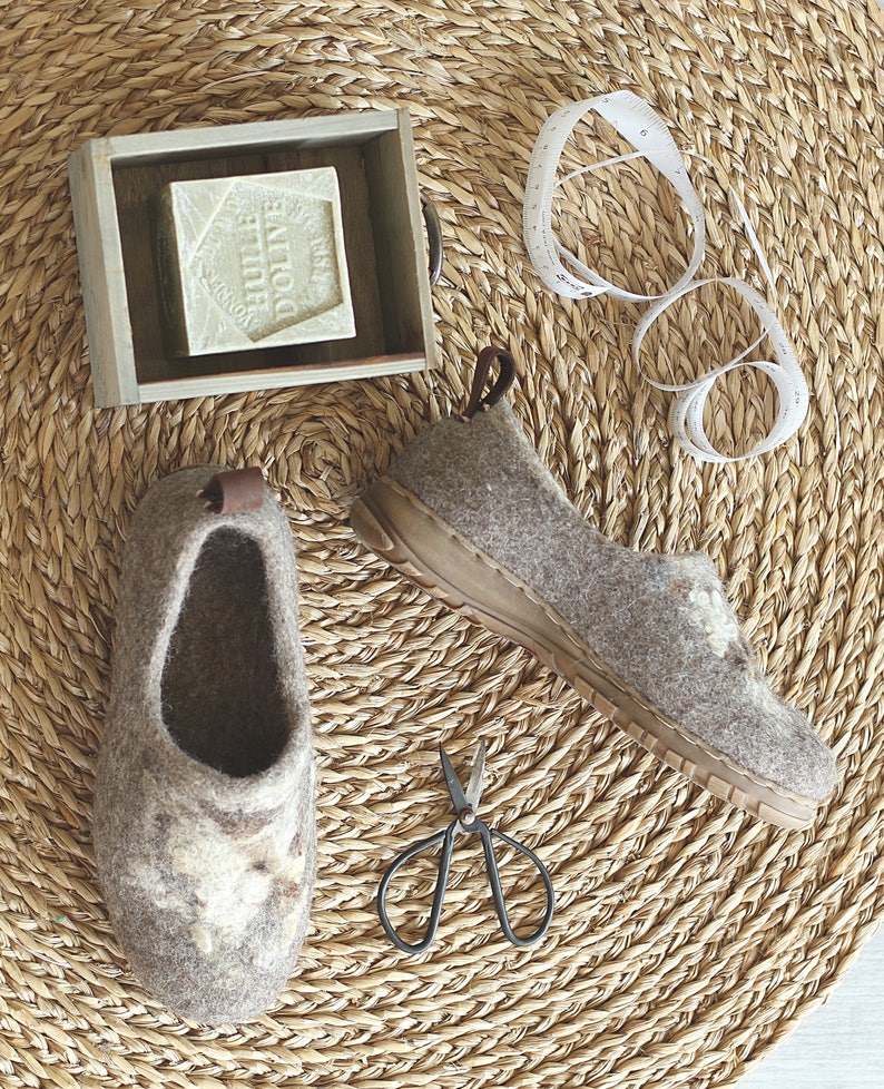 Felted outdoor footwear wild decor ethical shoes