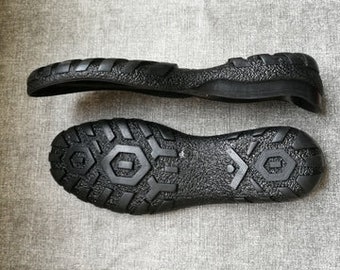 Black rubber outsoles for your custom made shoes, leather shoe soles