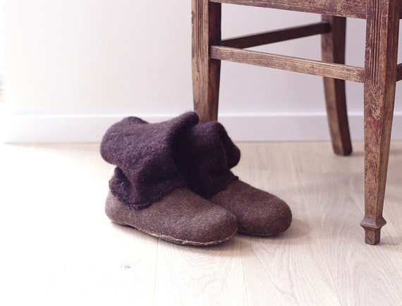 felt slipper boots