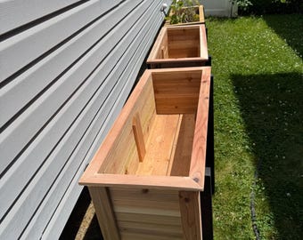 Handcrafted Raised Cedar Planter Box – Built to Last!