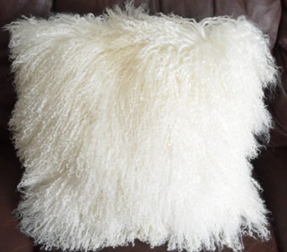 mongolian fur pillows wholesale