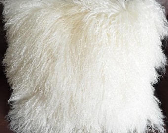 18" Mongolian Lamb Pillow