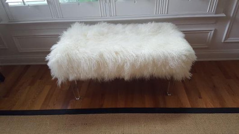 Mongolian Fur Bench - Thumbnail 4