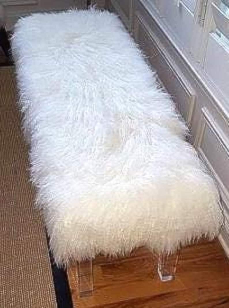 Mongolian Fur Bench - Thumbnail 3