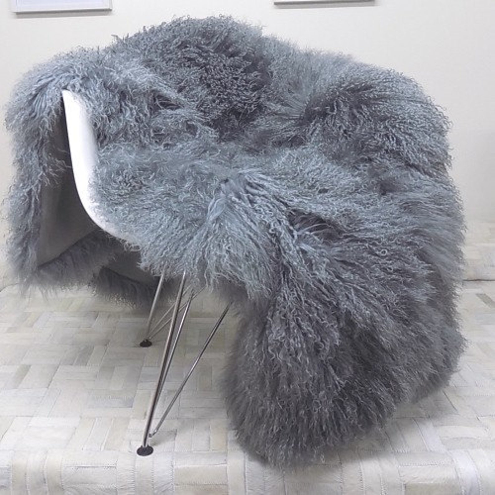 Mongolian Lamb Throw Etsy