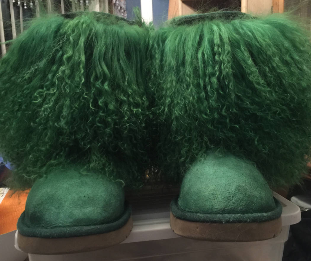 mongolian lamb boots