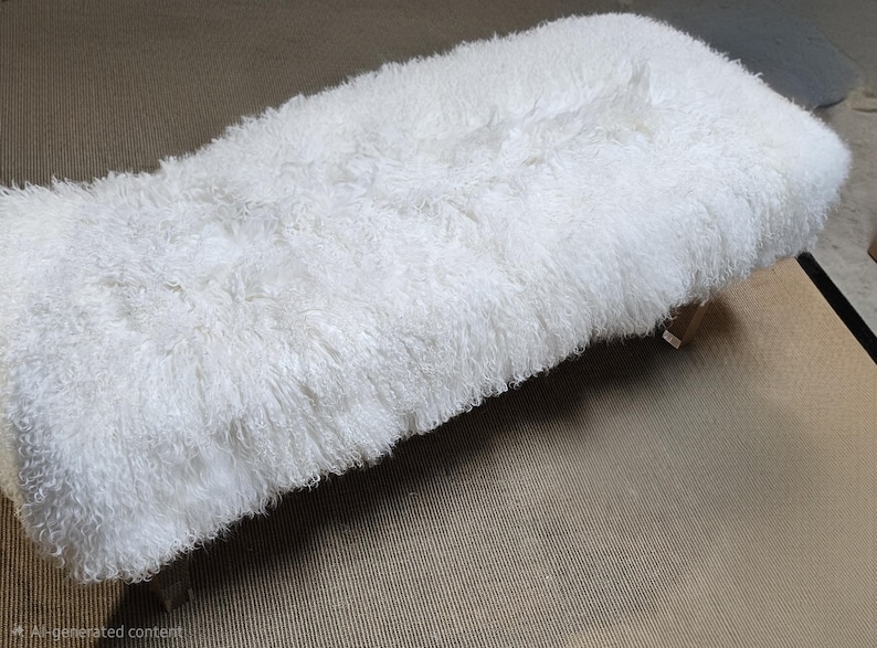 Mongolian Fur Bench