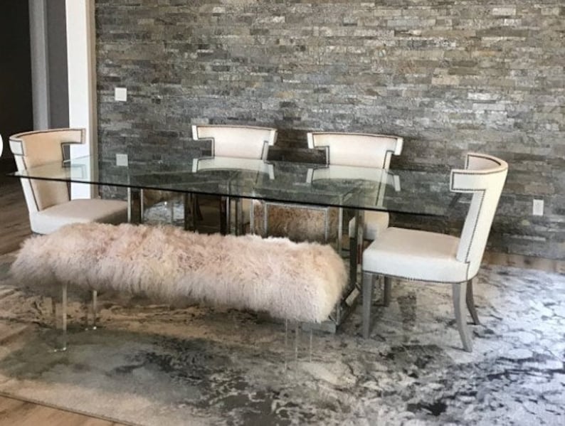 Mongolian Fur Bench - Thumbnail 2