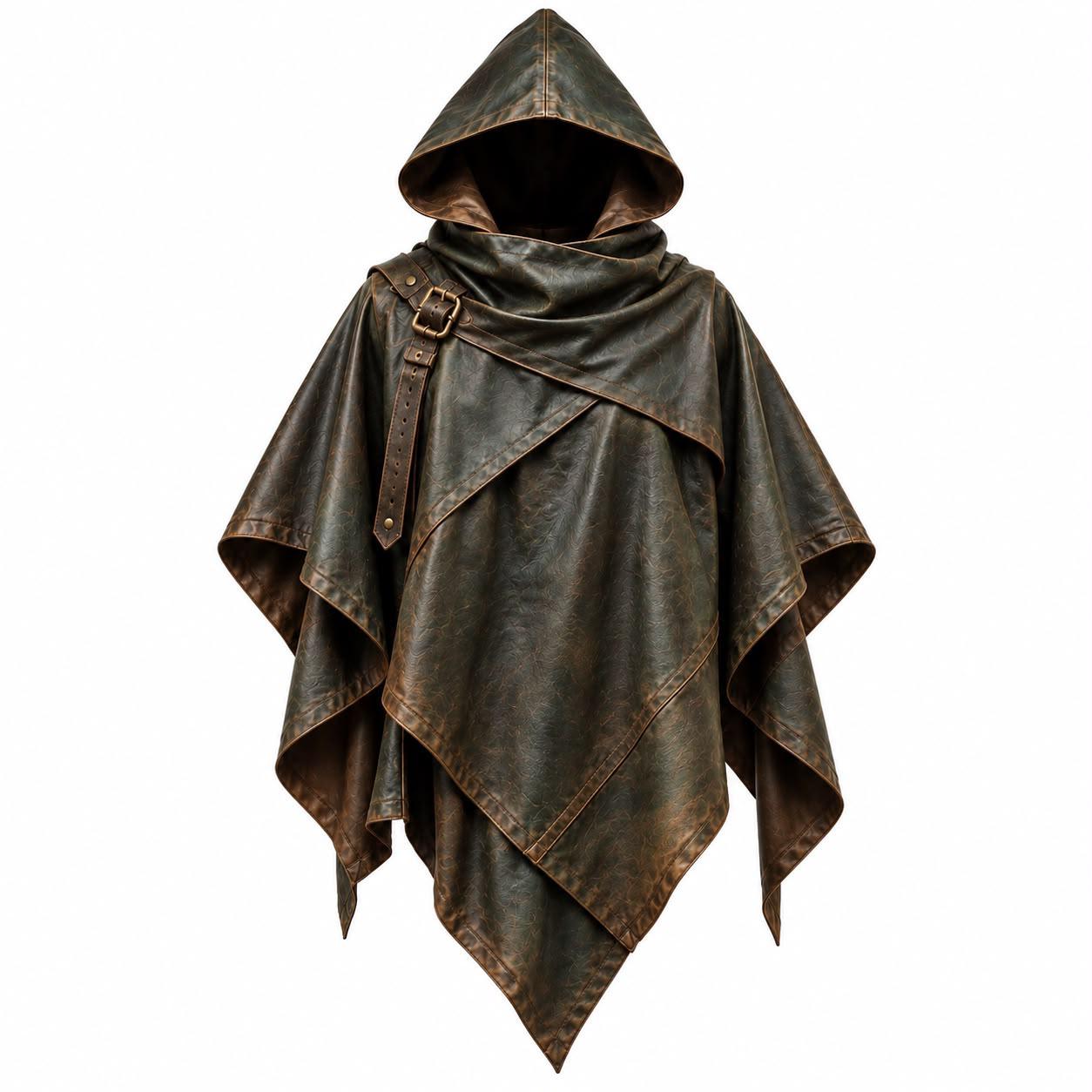 Leather Poncho - Etsy
