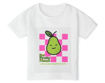Pretty Food Por Favor pear design Toddler T-shirt | cute pear graphic