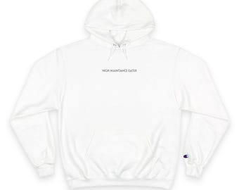 Copy of Tomato Patch Illustration Hoodie | 'High maintenance eater' minimalist text, produce graphic