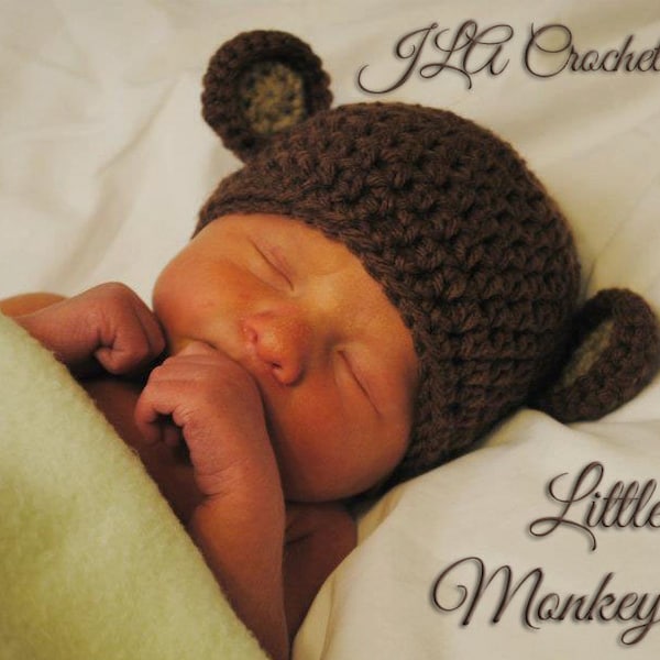 Little Monkey Hat Crochet Pattern