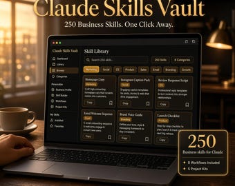Claude AI Skill Pack 250 Skills for Small Business Marketing Email Branding Content Strategy Interactive Tool No App No Subscription