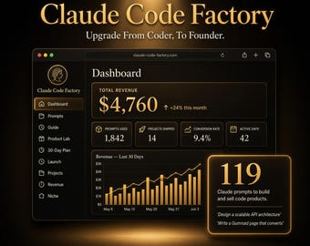 Claude Code Factory 119 AI Prompts Dev Templates Building Selling Software Products SaaS Founder Indie Hacker Guide 2026
