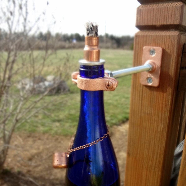 Wine Bottle Tiki Torch Kit Etsy