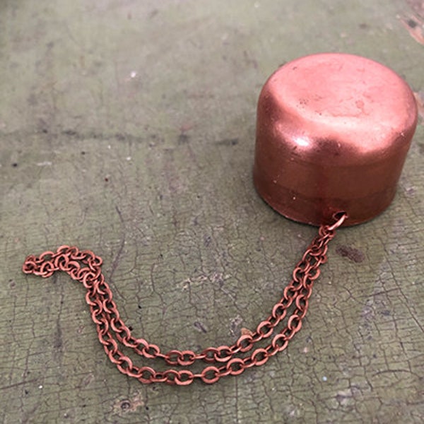 Large Copper Tiki Torch Cap Snuffer