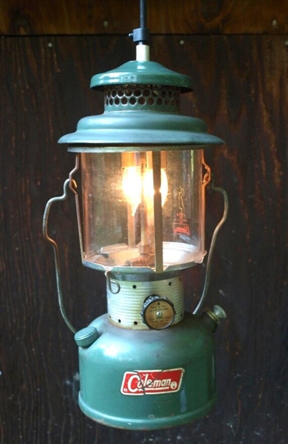 1972 Coleman Lantern Pendant Light Converted to electric Etsy