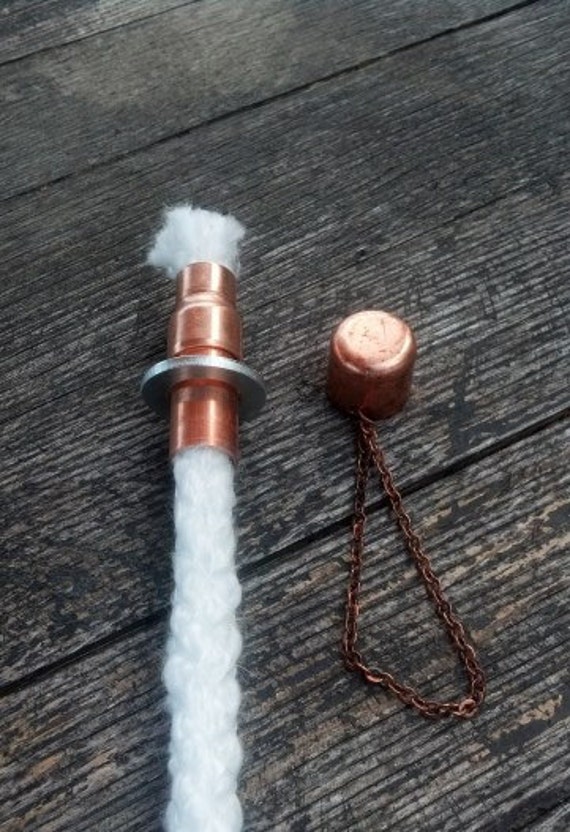 tiki glass tabletop torch