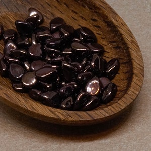 Petals 25pc 7mm Pip beads Preciosa Czech Glass small drops  lila vega luster dark bronze teardrops daggers 23980/15726 czechbeads