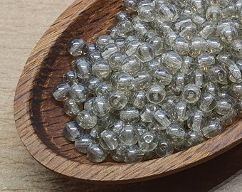 Gray beads 4mm (50) Czech Round Druk luster 40010/14400