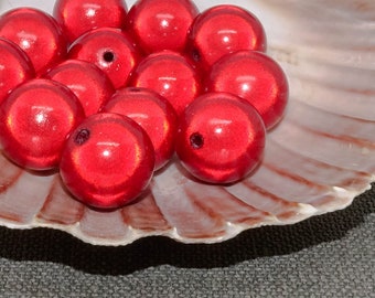 3D Illusion Miracle acrilico perline 10 mm/pz., red