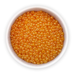 Seed beads 10/0 20g Opaque Bright Orange Rocailles Luster czech glass beads Preciosa ornela NR 331-19001-98110