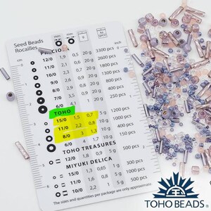 Cuentas de semillas TOHO Rosaline: tamaño 11/0 Trans-Rainbow Frosted, 10 g TR-11-169F imagen 2