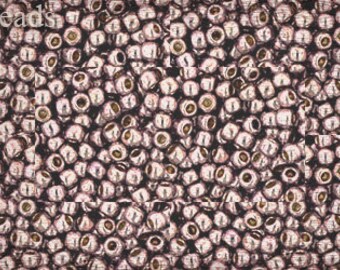 10g TOHO Seed Beads 11/0, Permafinish Lilac Metallic TR-11-PF554