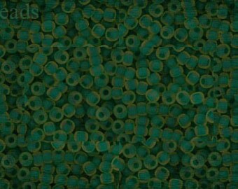 2 mm gefrostete grüne TOHO Rocailles: Größe 11/0, 10g TR-11-242F