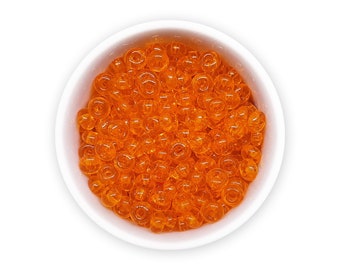 20g Czech seed beads 5/0 Orange czech rocailles NR 622 Pony beads