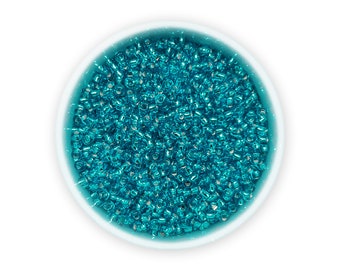 Seed beads 10/0 20g Capri Blue Czech rocailles silver lined NR 686 67030 50g pakas Embroidery Colorfast