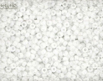 11/0 TOHO rocailles, ondoorzichtig wit (10 g) TR-11-41