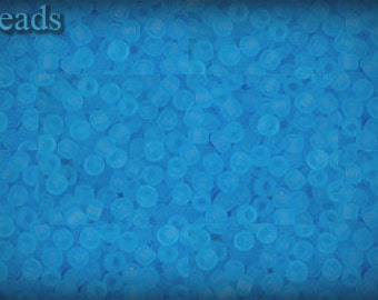11/0 TOHO seed beads 10g Toho beads 11/0 seed beads Aquamarine 11-3F Blue Frosted Matte beads last