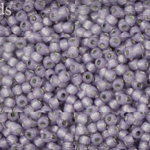 Seed beads TOHO 10g size 11/0 permafinish - Silver-Lined Milky Alexandrite Nr. 11-PF2122 Pale Wisteria Purple last