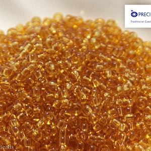 20g Seed beads 9/0 Topaz Yellow Brown Mustard Seed Bead Rocailles NR 3 Brown seed beads