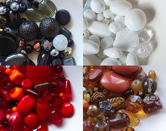 Mixed Czech beads 40 grams Assorted beads