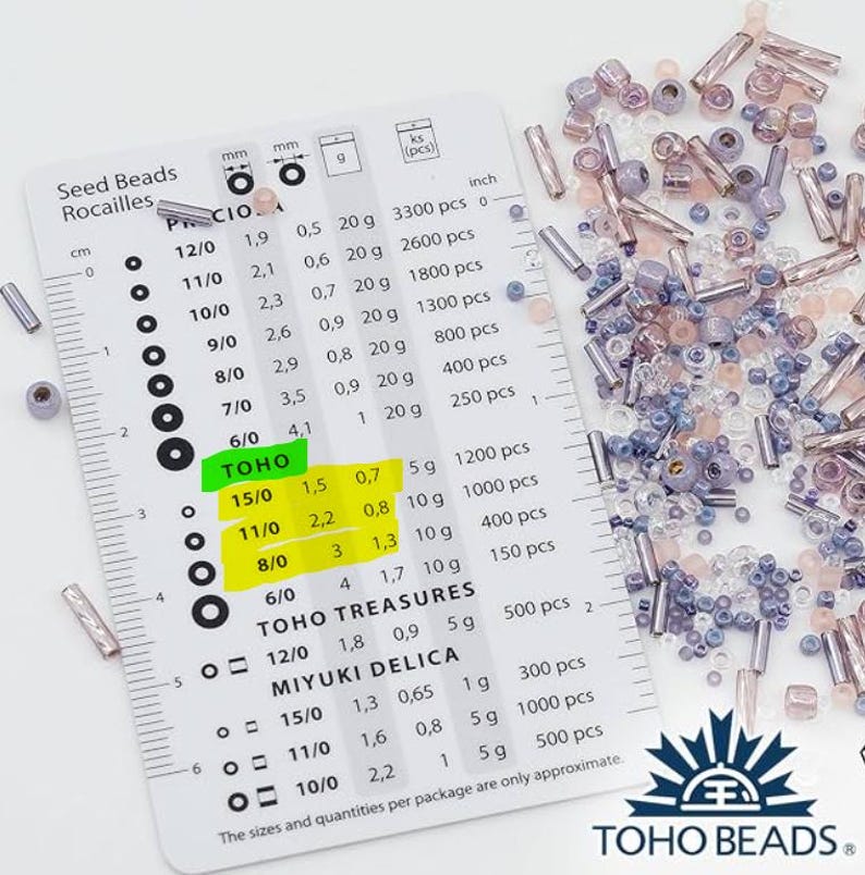 TOHO 15/0 Seed Beads: Permanent Finish, Pastel Mint Green, 10g TR-15-PF570 image 2