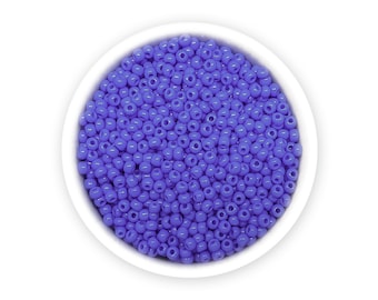 Czech beads size 10/0 seed beads 20g Opaque Cornflower Blue Preciosa Ornela Rocailles NR 51-10 33040 Embroidery Colorfast *