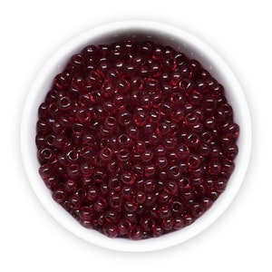 Contas de sementes checas tamanho 8/0 (20g) Vermelho escuro Preciosa rocailles 3 mm NR 311-19001-90120 Bordado Colorfast