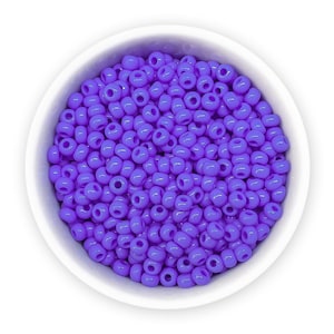 Size 8/0 Seed beads 3mm 20g Opaque blue purple Czech rocailles NR 311-19001-33040 seedbead
