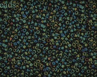 15/0 TOHO Rocailles: Iris Grün Braun Opak Schimmer (10g) TR-15-84